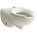 KOHLER K-4325-L-47 Kingston(TM) Wall-Mounted 1.6 or 1.28 GPF Flushometer Valve Toilet Bowl with Top Inlet and Bedpan Lugs  Without Seat  Almond Almond - B003V4204G